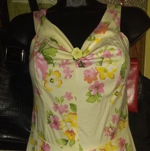 Xs Floral Pinup Summer Dress
